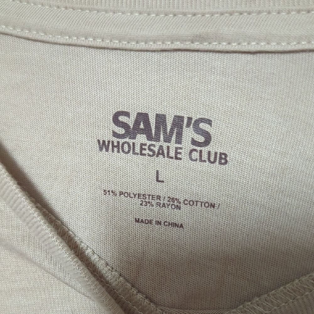 Sam's Club Cream Short Sleeve Tee - Picture 3 of 3